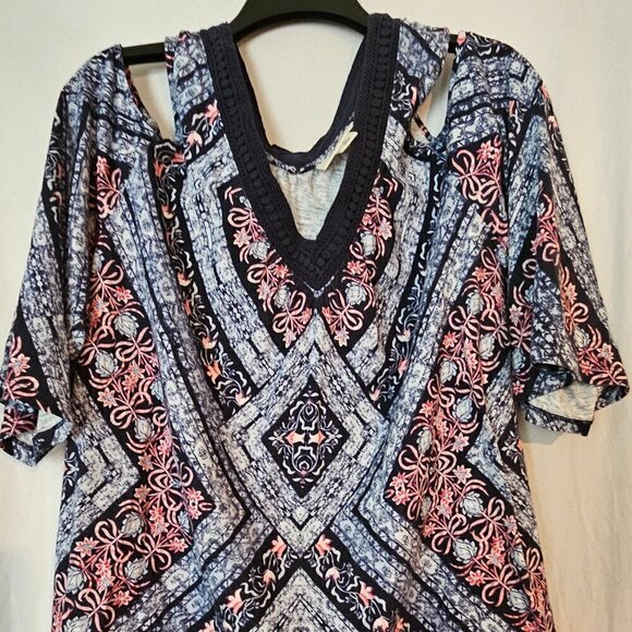 Style & Co open shoulder tunic top XL - Picture 1 of 8